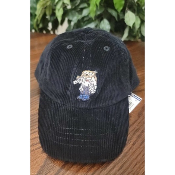 Polo Ralph Lauren Boys Ski Polo Bear Corduroy Adjustable Cap Hat